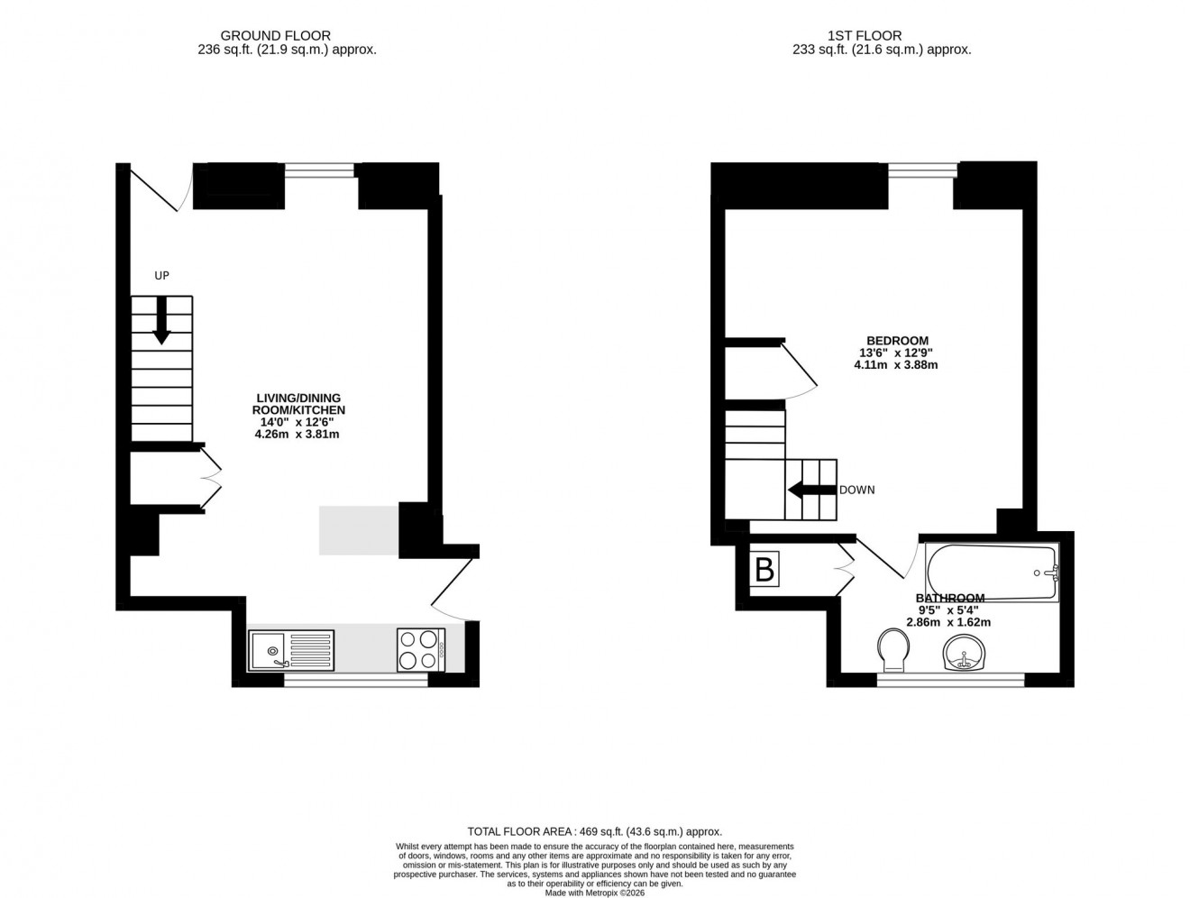 Floorplan for Morcoms Row, Penryn, TR10