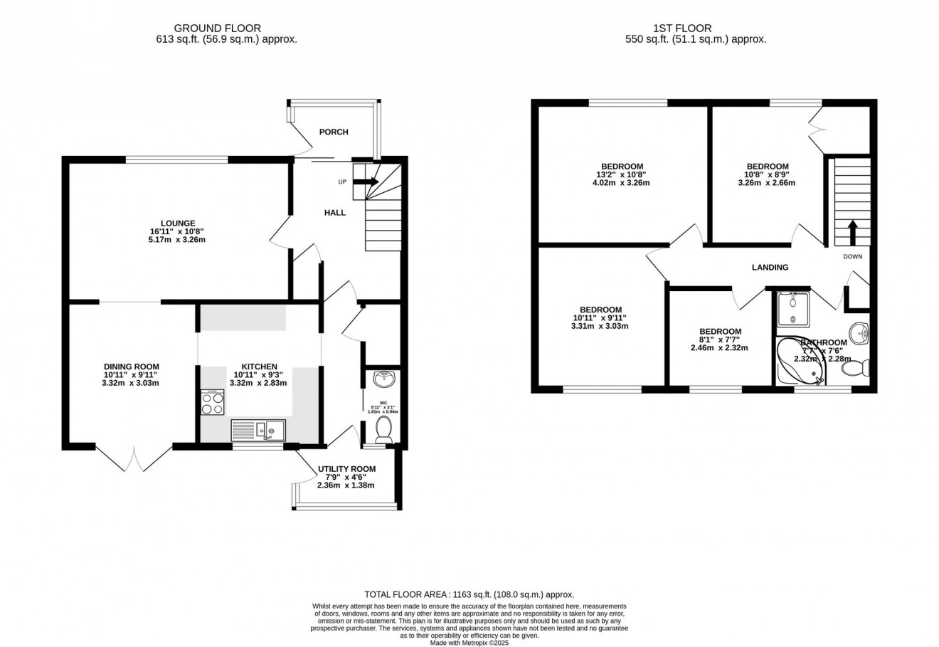 Floorplan for Tuke Close, Falmouth, TR11