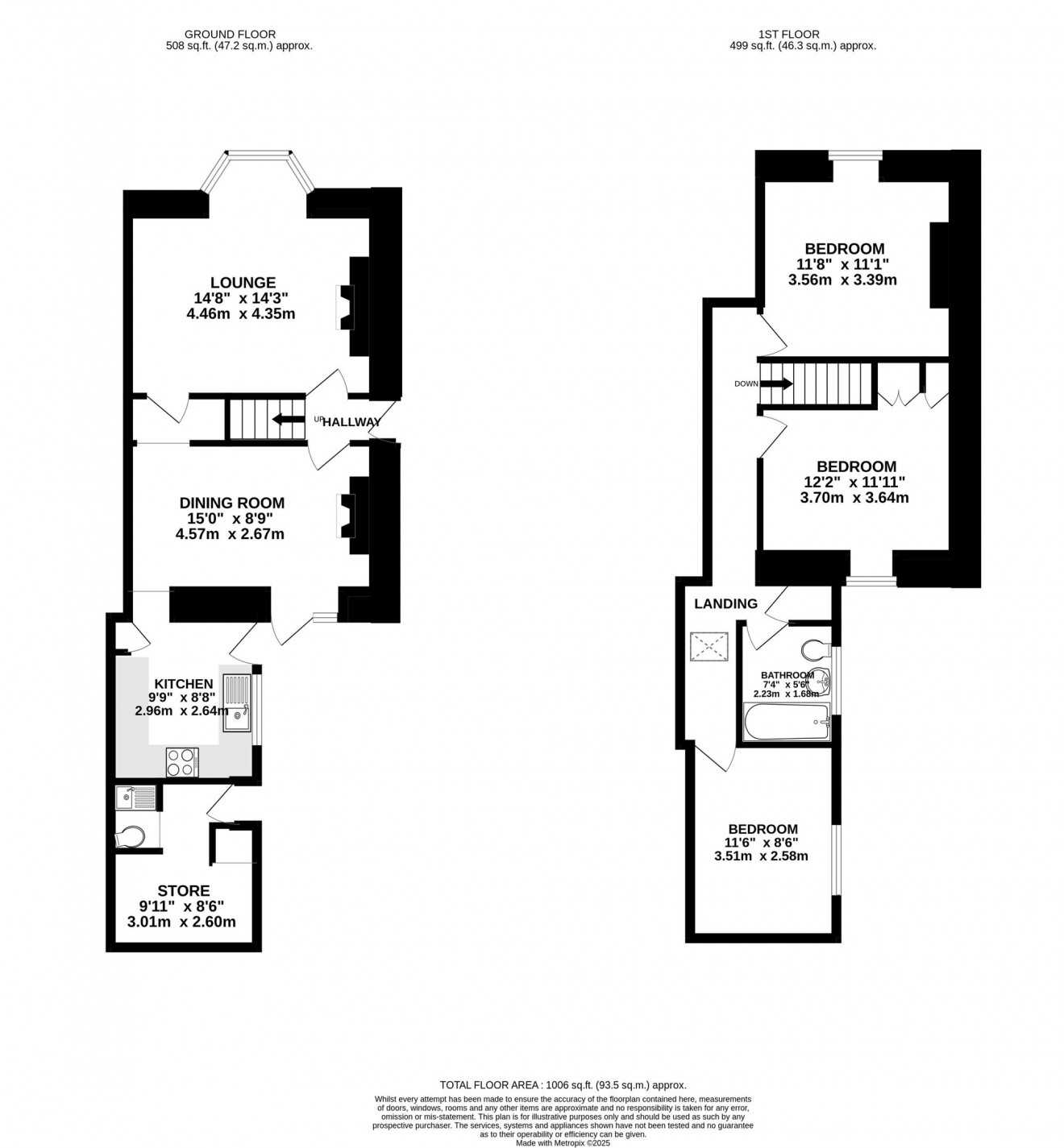 Floorplan for Kimberley Park Road, Falmouth, TR11