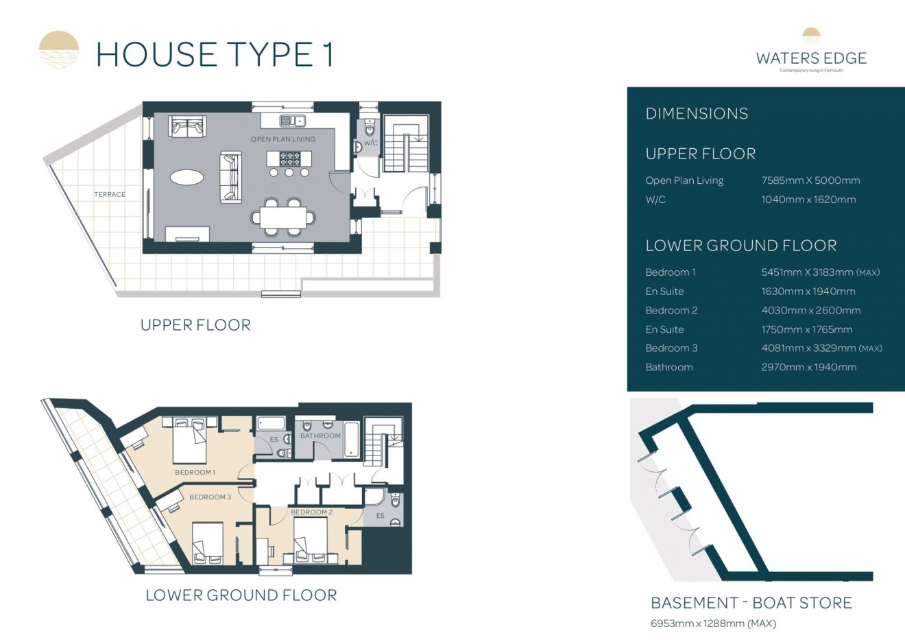 Floorplan for 22 North Parade, Falmouth, TR11
