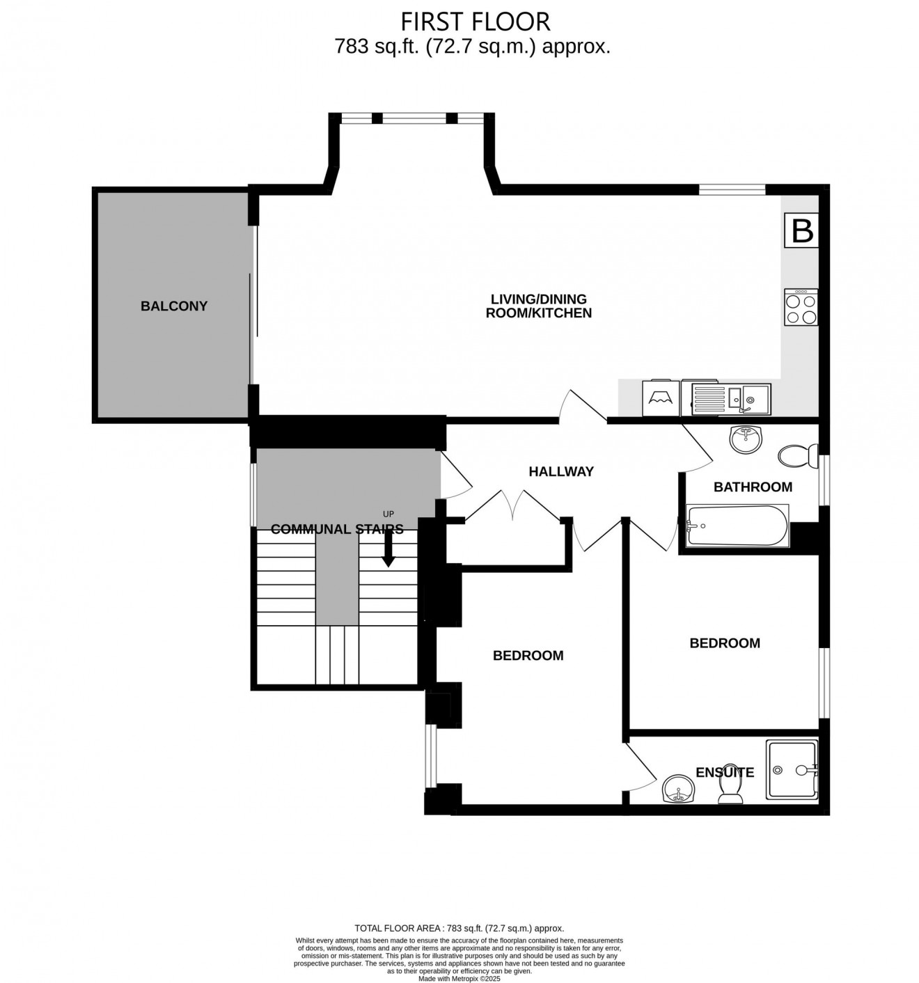Floorplan for 2 Rosehill Place, 66 Melvill Road, TR11