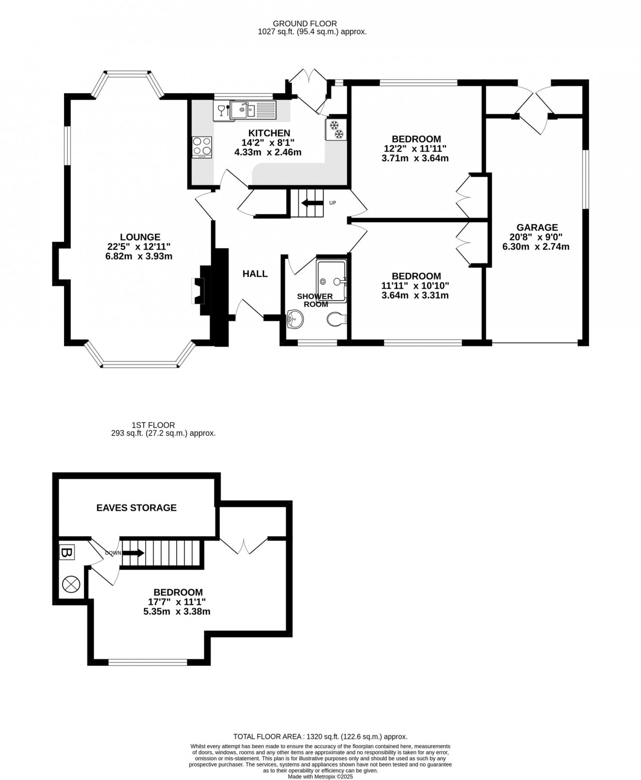 Floorplan for Grovehill Crescent, Falmouth, TR11