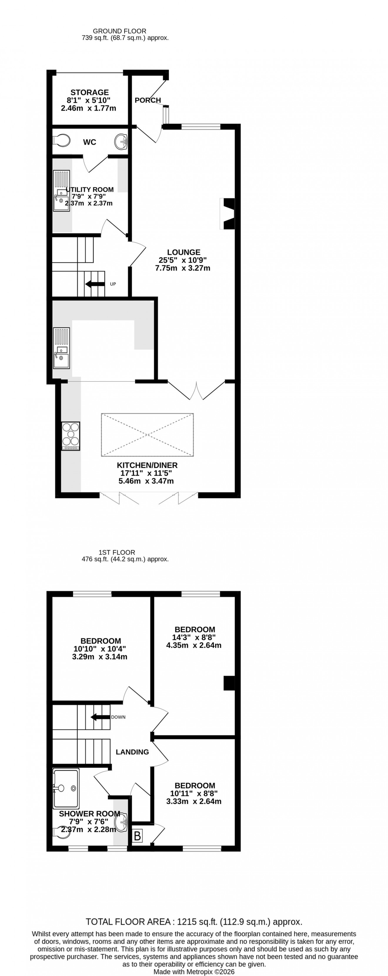 Floorplan for Polmennor Road, Falmouth, TR11