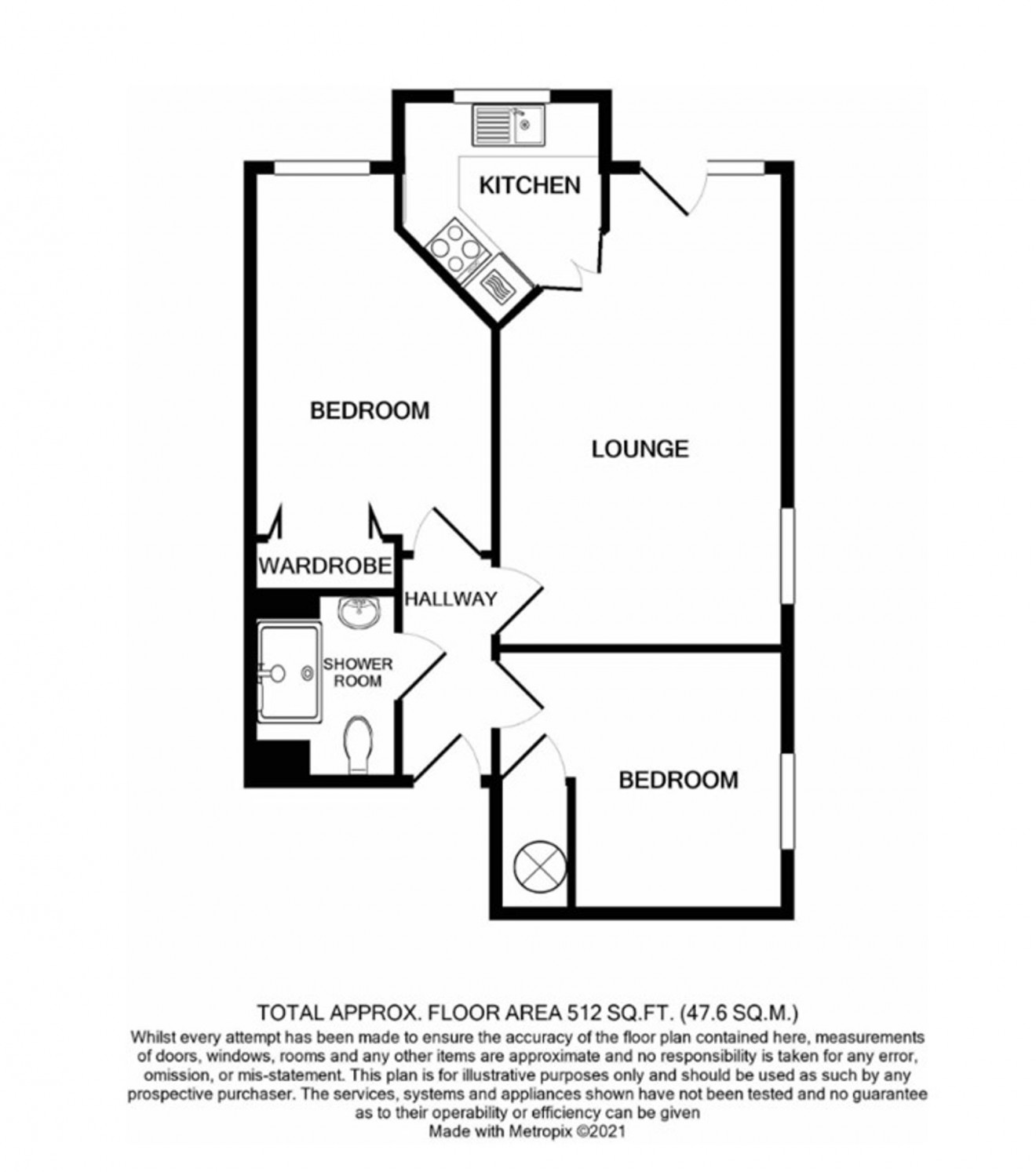 Floorplan for Cliff Road, Bay Court Cliff Road, TR11