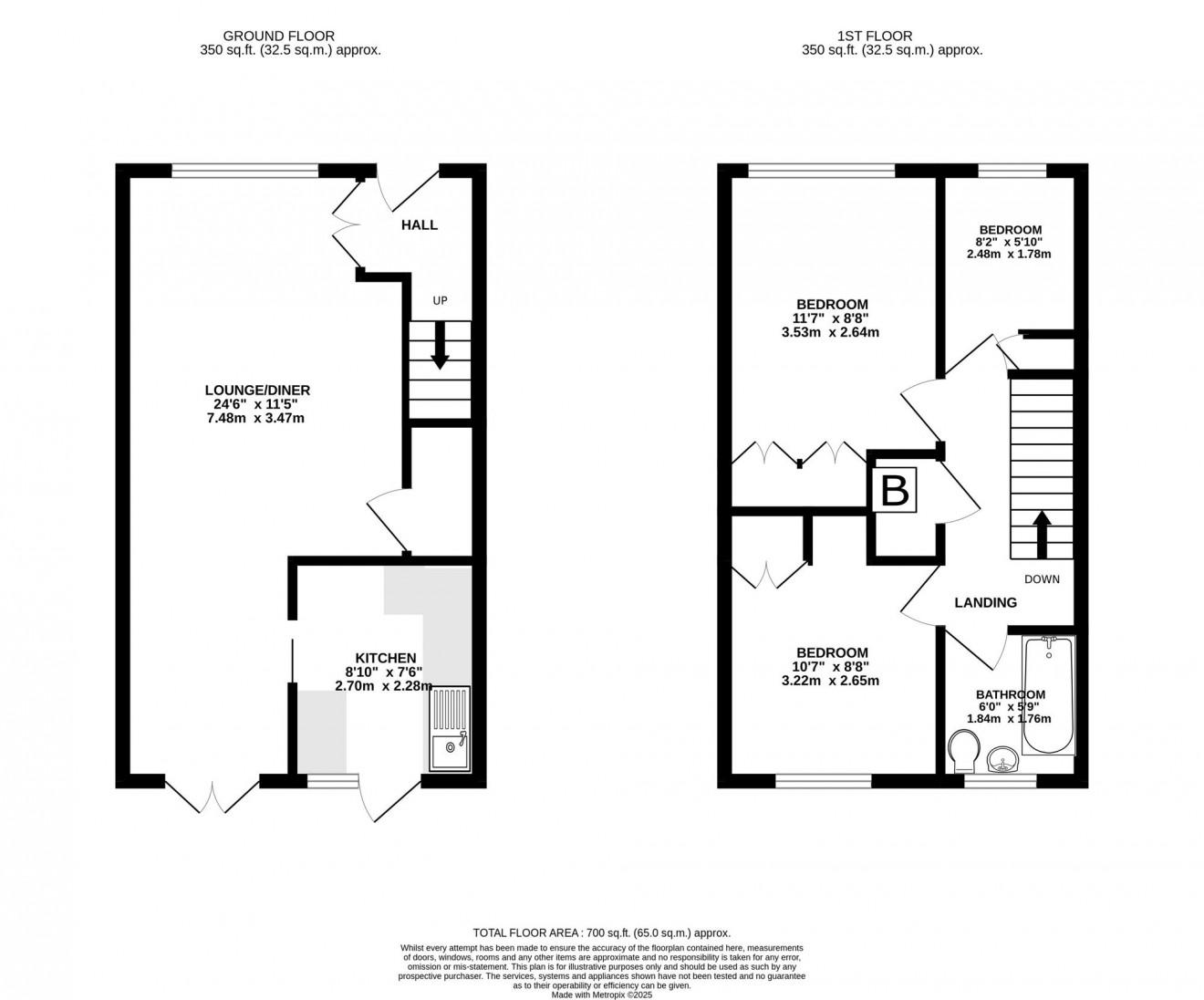 Floorplan for Longfield, Falmouth, TR11