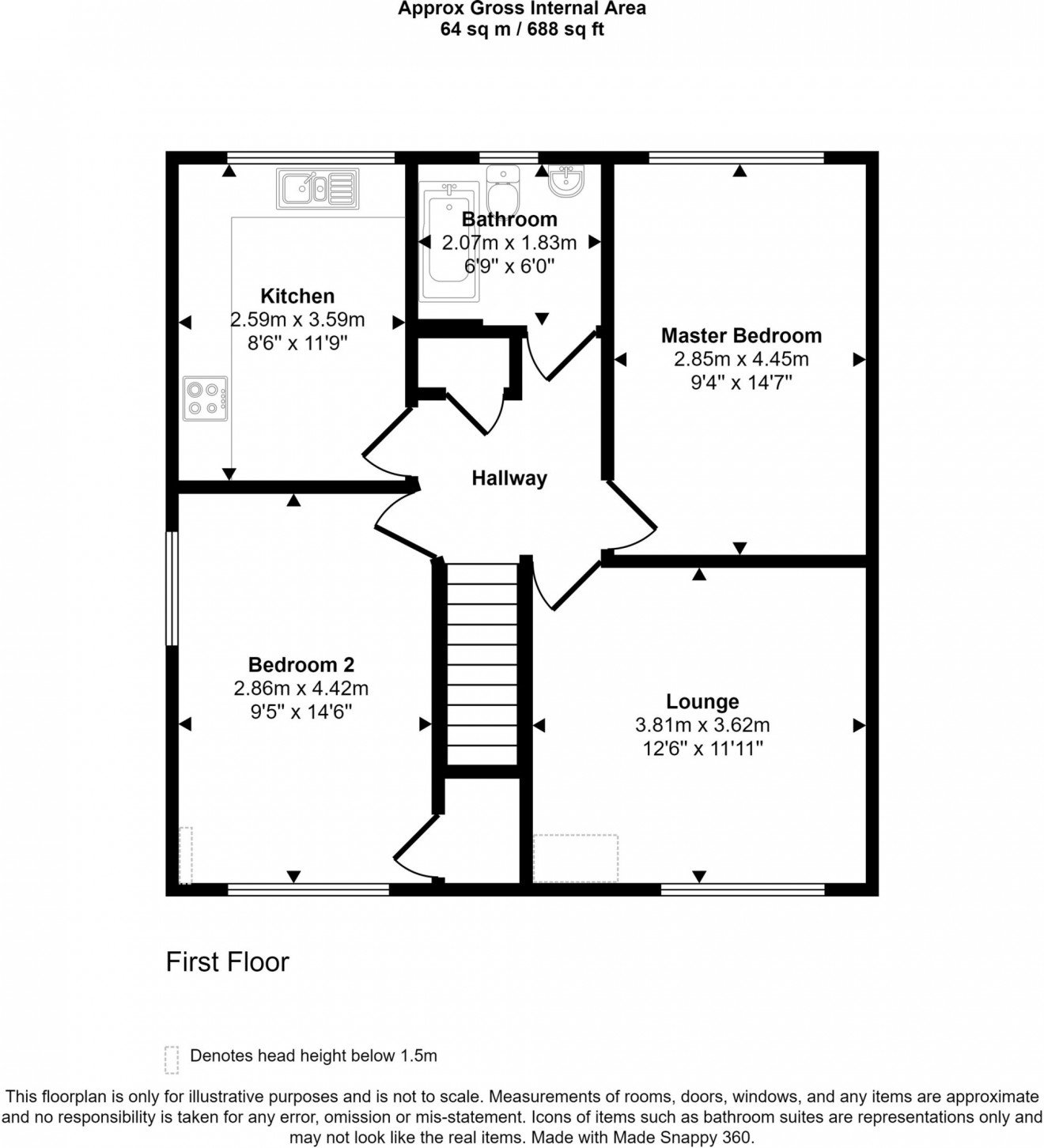 Floorplan for Falmouth, TR11