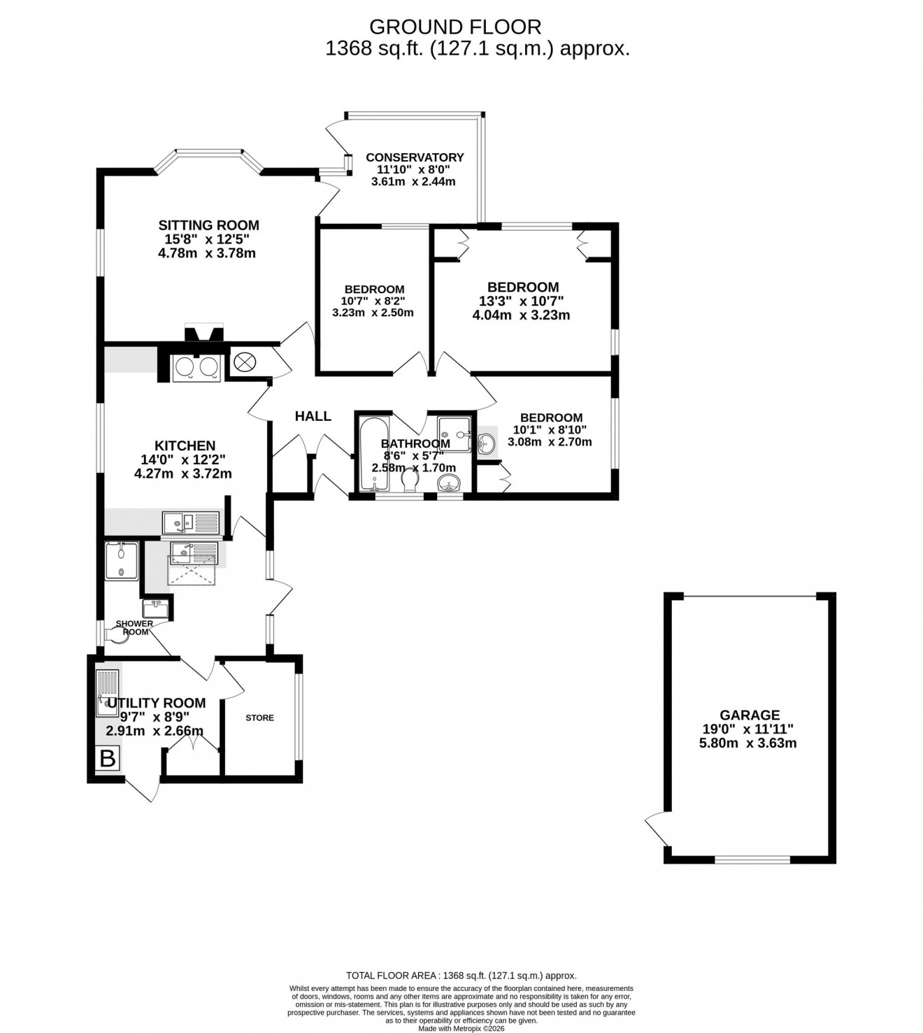 Floorplan for Helford Passage Hill, Mawnan Smith, TR11