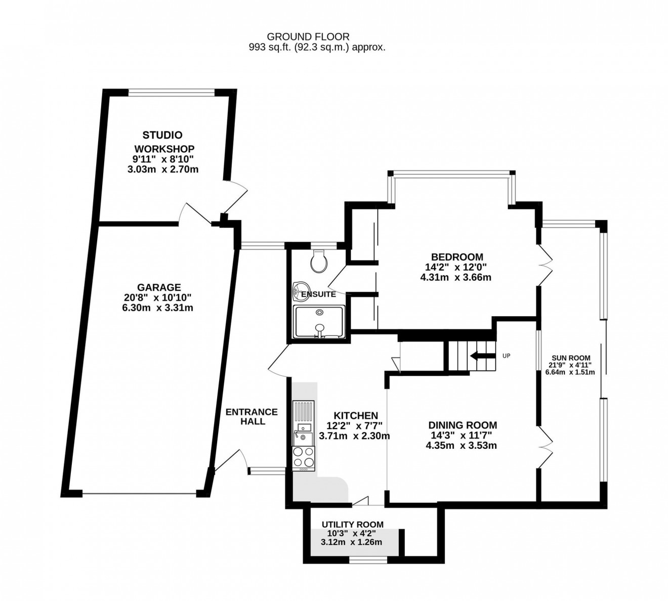 Floorplan for Penwerris Terrace, Falmouth, TR11