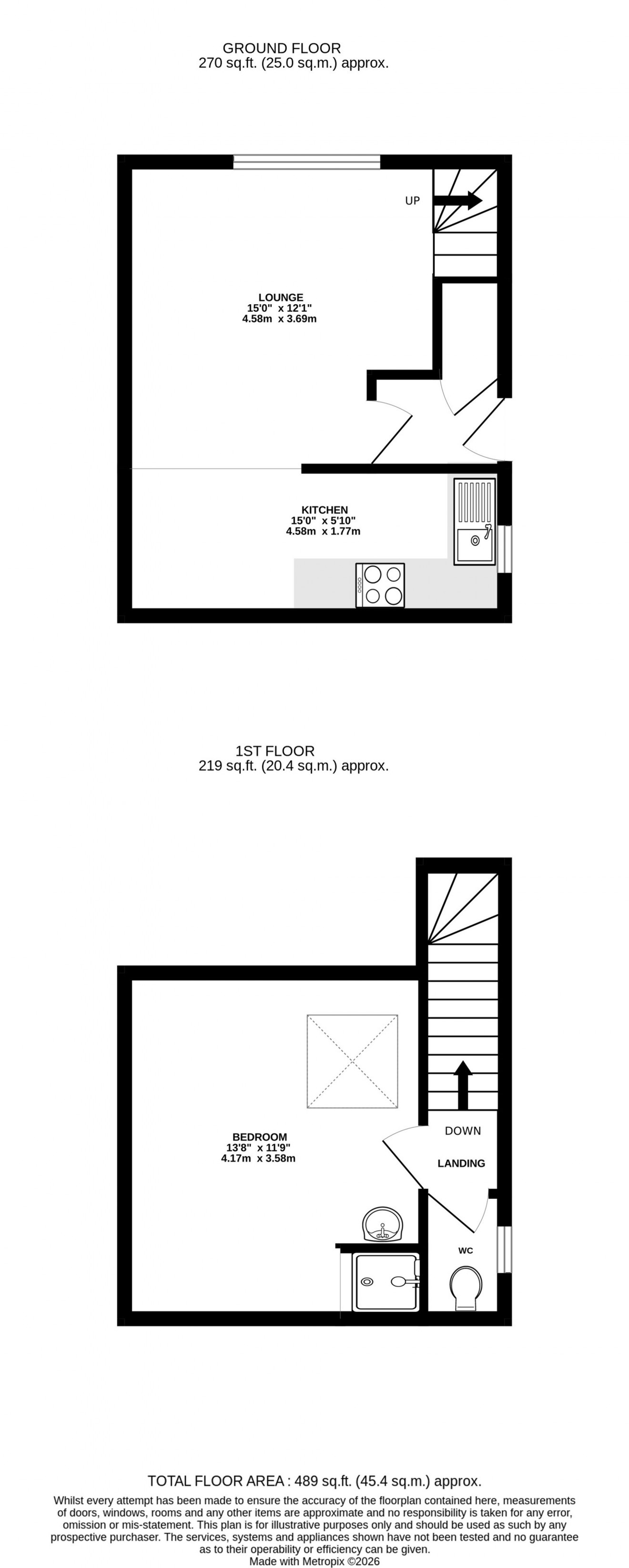 Floorplan for Boscundle Avenue, Falmouth, TR11
