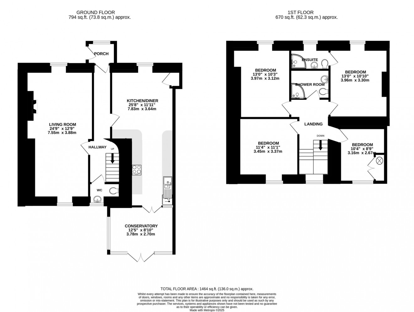 Floorplan for Kimberley Park Road, Falmouth, TR11