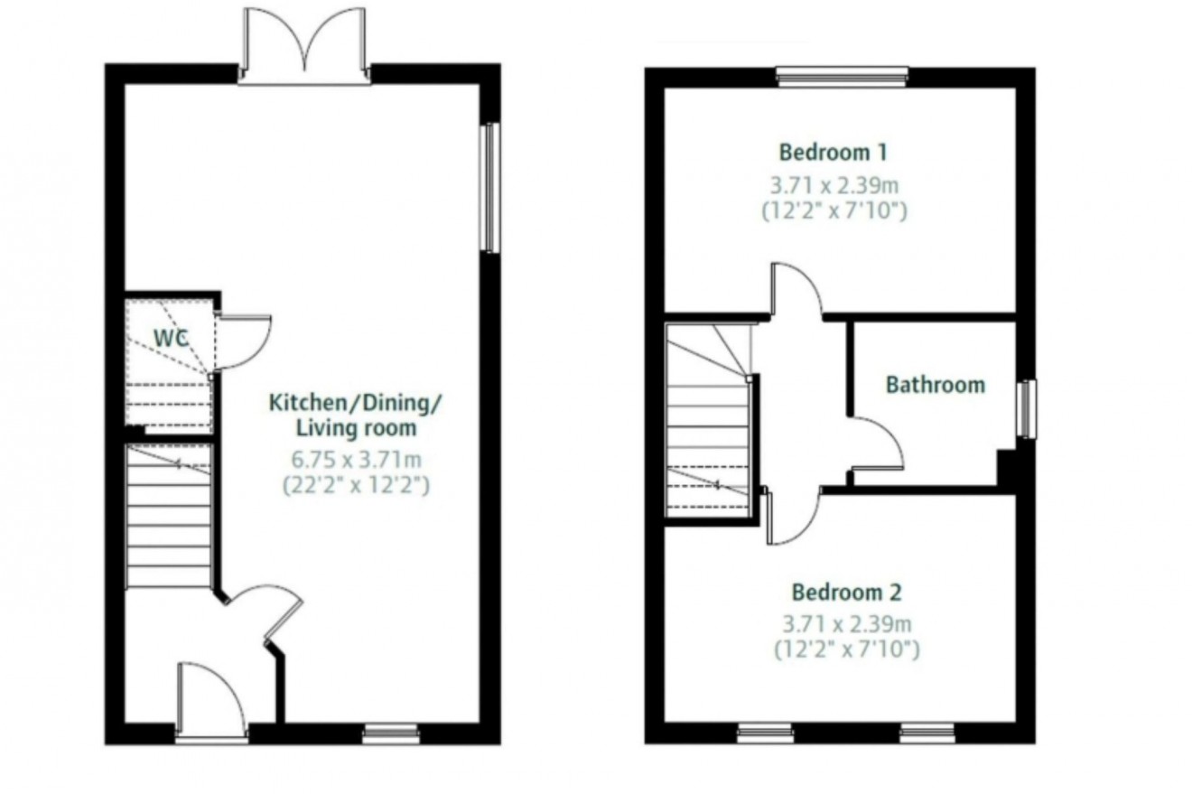 Floorplan for Hillhead Rise, Falmouth, TR11