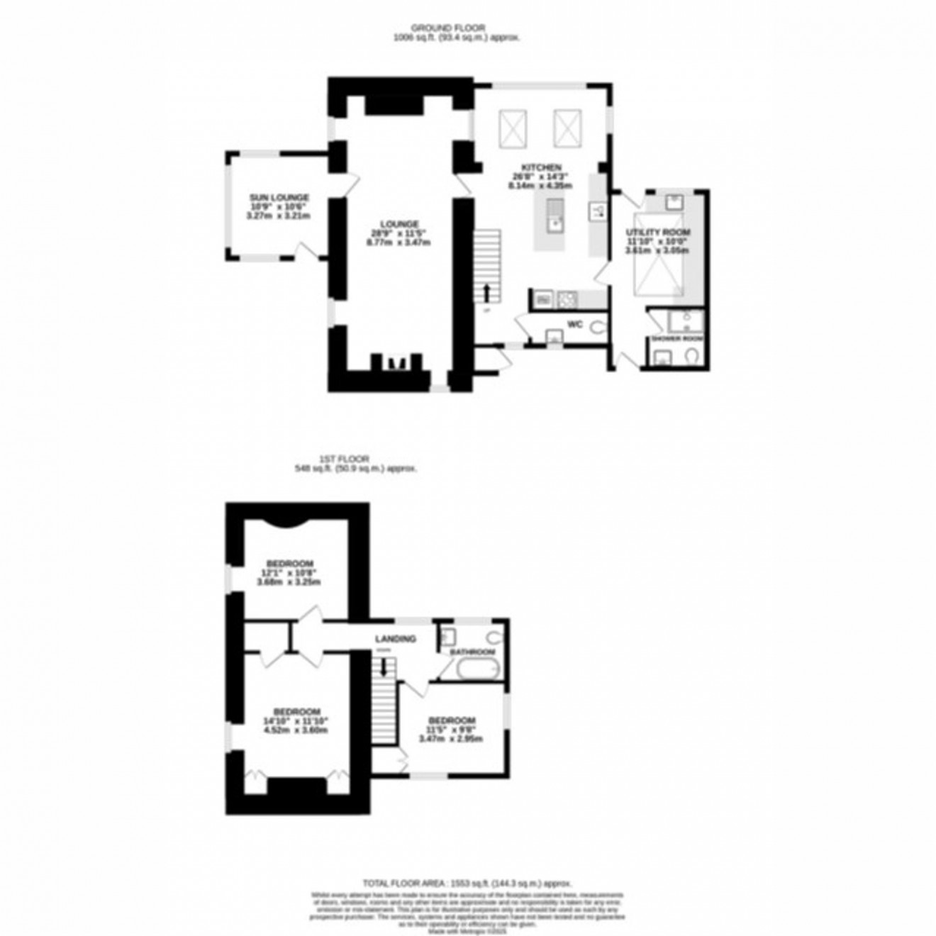 Floorplan for Stithians, Truro, TR3