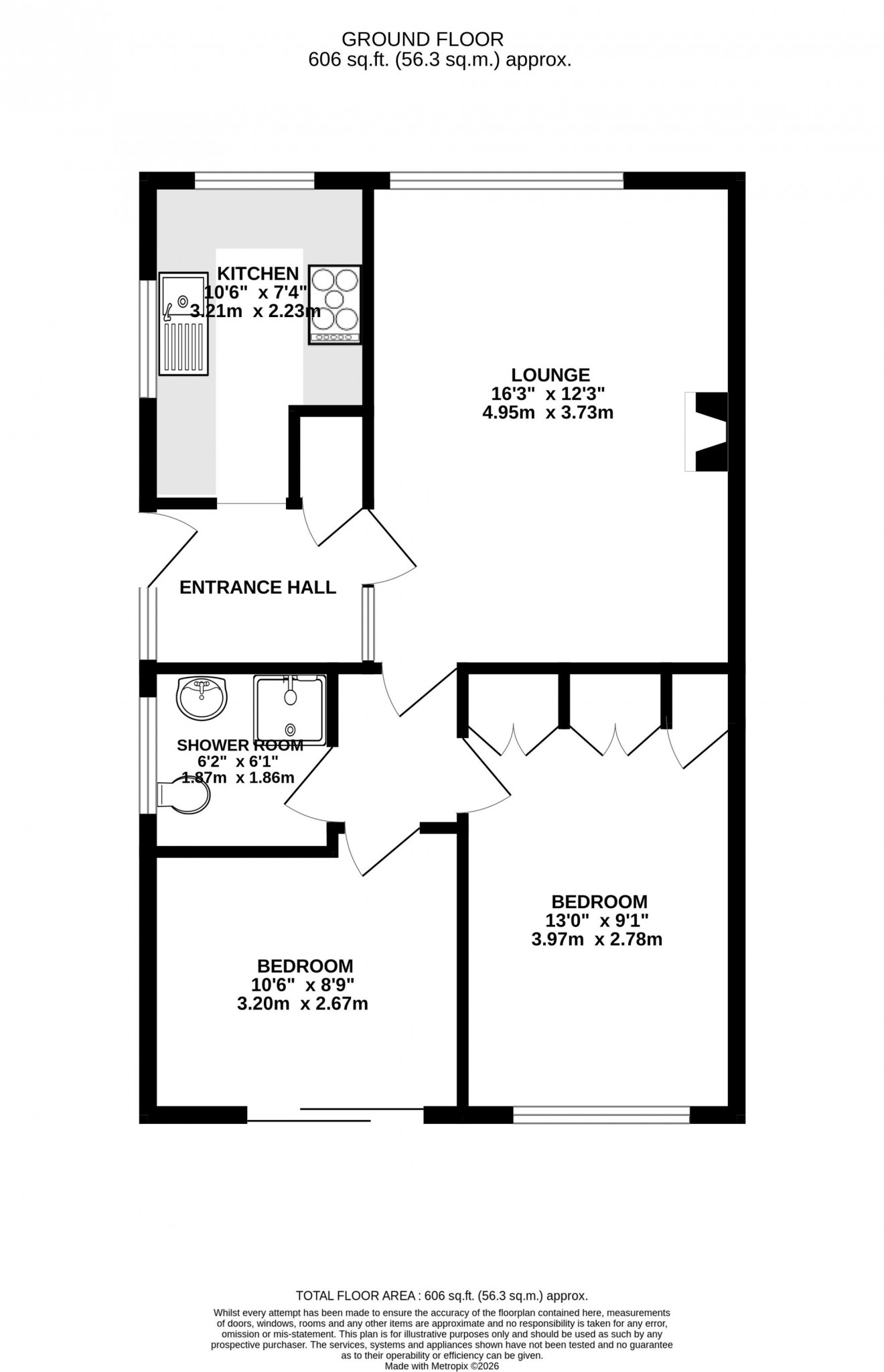 Floorplan for Messack Close, Falmouth, TR11