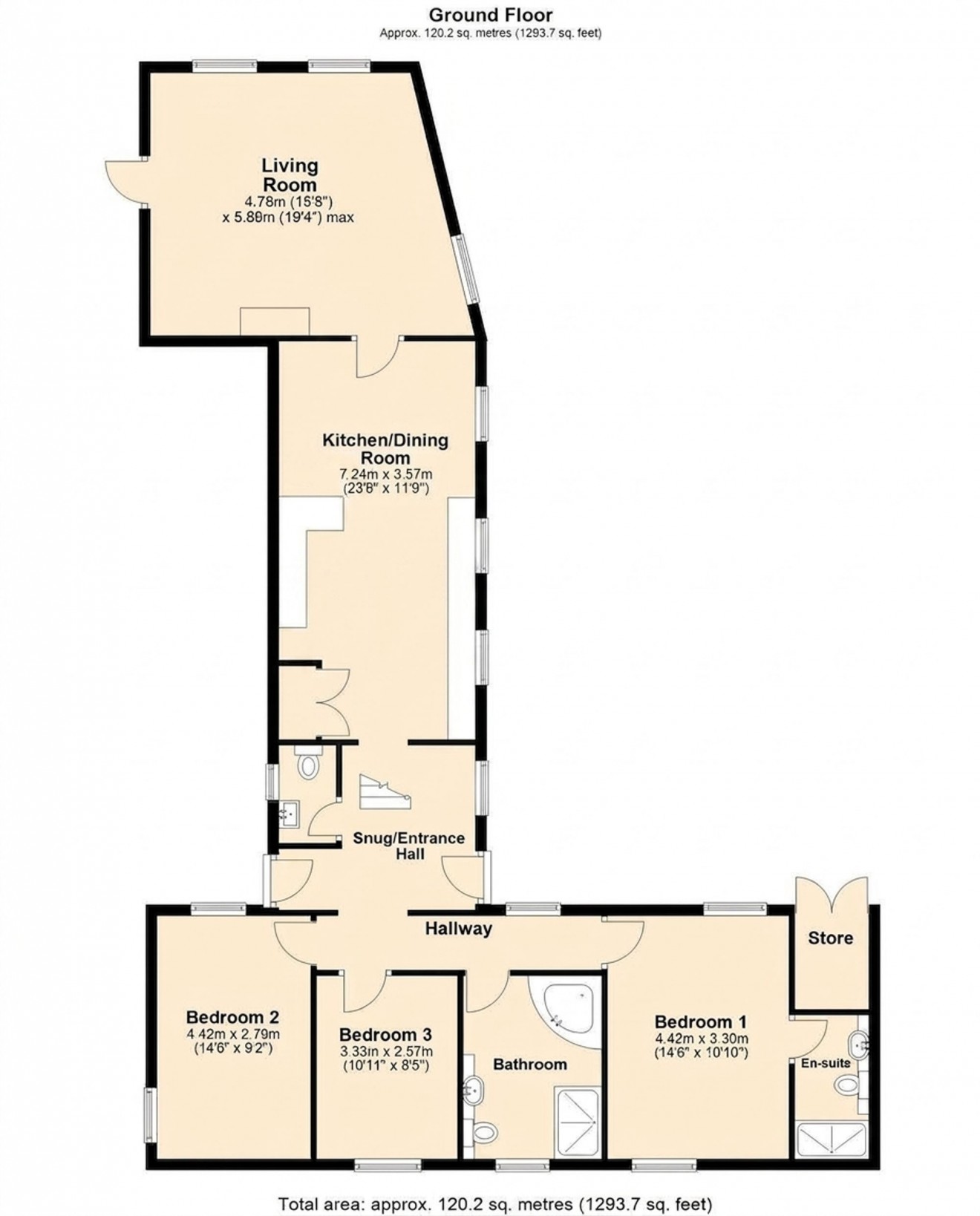 Floorplan for Antron Lane, Mabe Burnthouse, TR10
